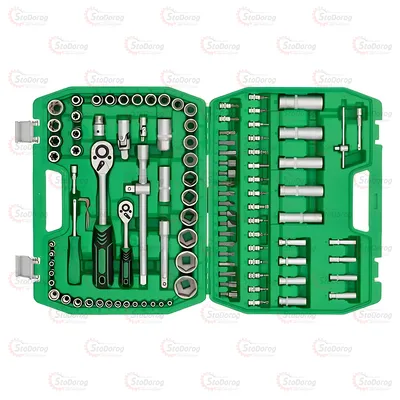 Набір інструментів 108шт 1/4 зелений Intertool ET-6108SP 2