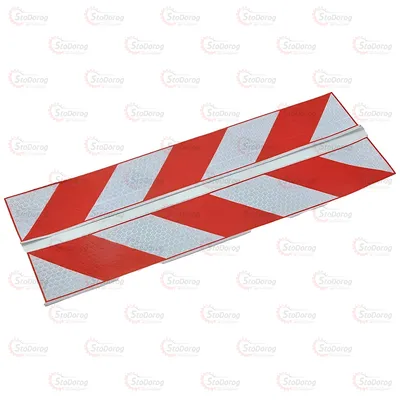 Стрічка Світло- Відбивна Червоно-Біла 5х30см Негабаритний Вантаж