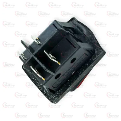 Кнопка герметична прямокутна 2положення 4контакти 2