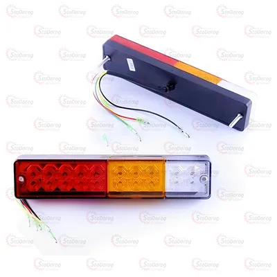 Ліхтар задній 12-24V прямокутний LED 20 SQ-0011 (2шт)