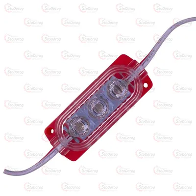 Модуль LED 12V червоний 3 SMD 3D