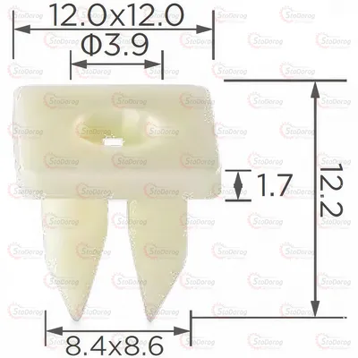 Кліпса під саморіз Toyota Lexus Mitsubishi Daewoo 2