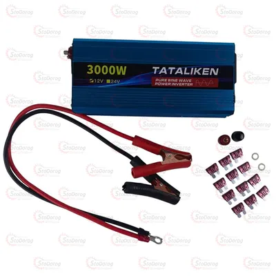 Перетворювач 12V-220V 3000W USB чистий синус