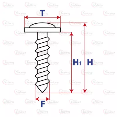 Болт - Гвинт модельний автомобільний 19серія 19082 19082 2
