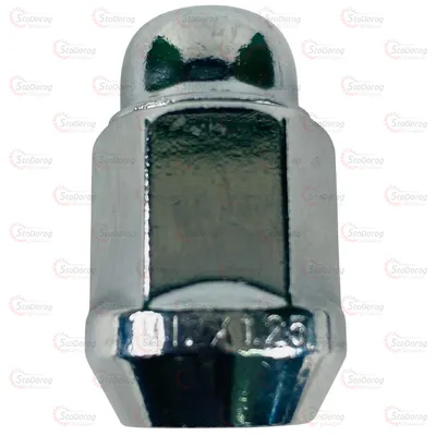 Гайка Колісна M12x1,25x35мм Конус Хром Ключ 19 с закругленной головкой