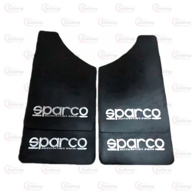 Бризковики SPARCO малі чорні 4шт 360х220