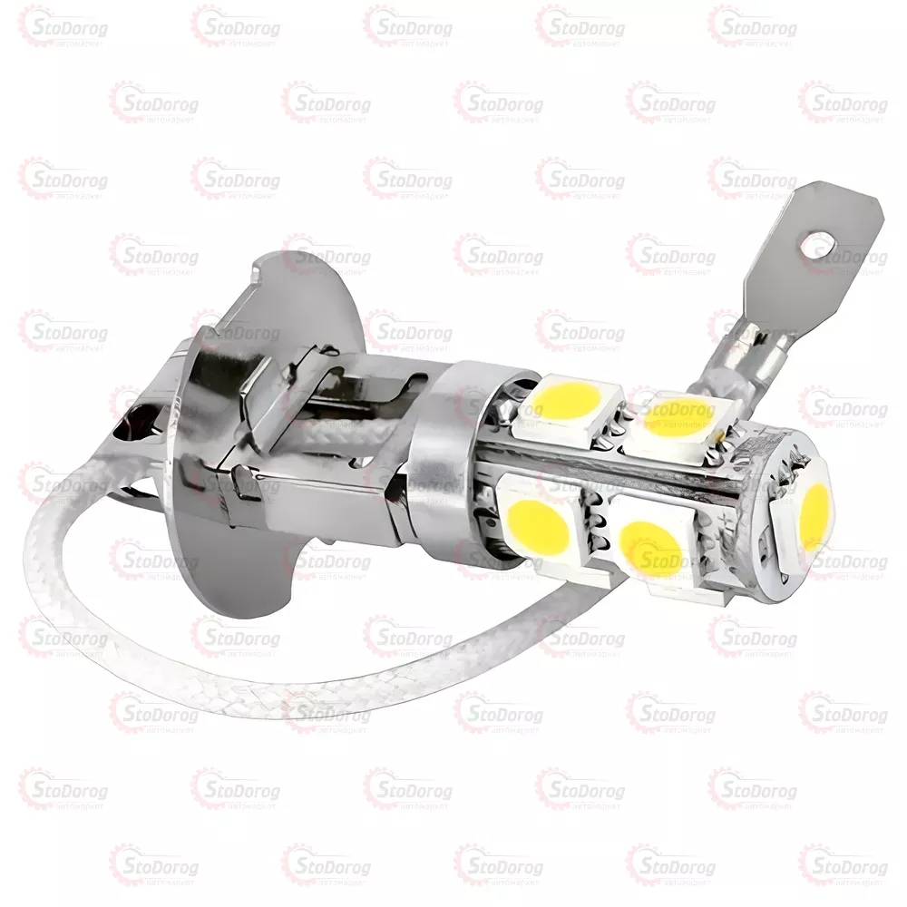 Лампа LED H3 12V 9SMD (5050) 90LM 
