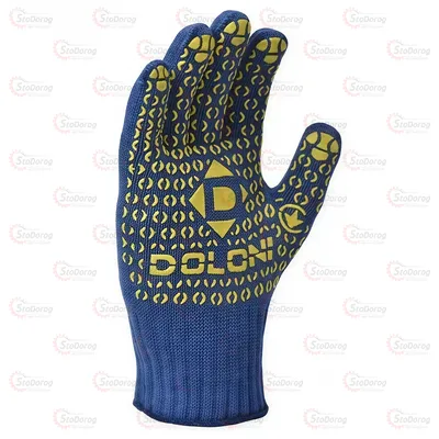 Перчатки Doloni сині з жовтими стрілками(646) 2