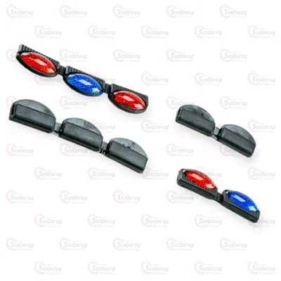 Катафот На Двері Овал Червоний/Синій №2