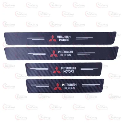 Плівка захист на пороги карбон 4D Mitsubishi