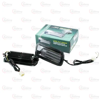 Підфарники 21214 LED Lexus стиль тоновані ZFT-332-2 BLACK