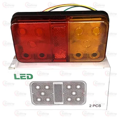 Ліхтар задній 12-24V прямокутний LED-10 SQ-009