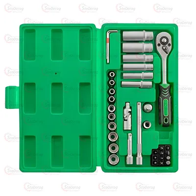 Набір інструментів 36шт 1/4 зелений Intertool ET-6036SP 2