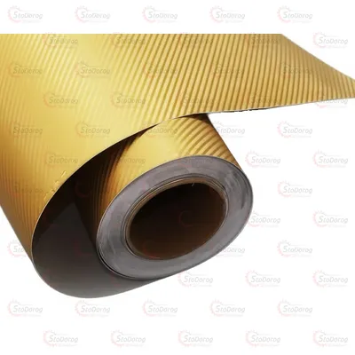 Плівка Карбон 3D Золота 1.52м х10см