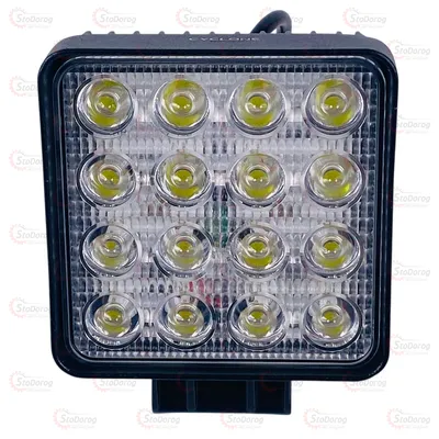 Фара-LED Додаткова 106х106х60 48W Дальнє Світло