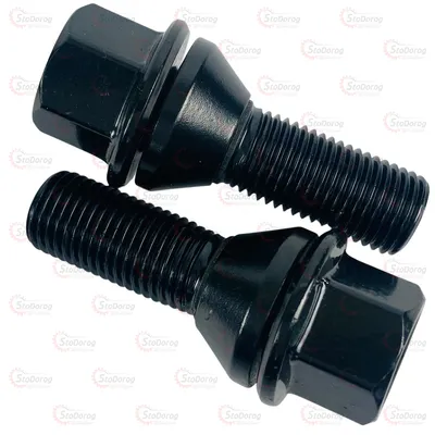 Болт Колісний M14x1,5x30мм (Вращающий Конус) Черный Цинк ключ 19 2
