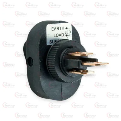 Кнопка універсал овальна 2положення 3контакти з LED 2