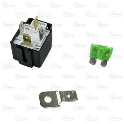 Реле 12V 4конт. 30А  із запобіжником 2