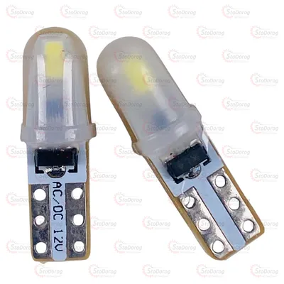 Світлодіод LED W1,2W T5 12V Насіння Білий 3-діода