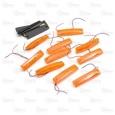 Габарит - Жовтий 100х10мм 12/24V Led 6 Діодів Ceray 2