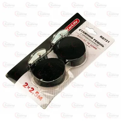 Стяжка груза CARLIFE 1т 2,5м 25мм 2шт RD721 2