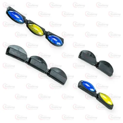 Катафот На Двері Овал Жовто/Сині