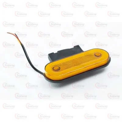 Габарит - Жовтий 12/24V 120x45мм Led NEON З Рамкою