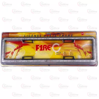 Рамка Номера З Підсвіткою LED Синій Універсальна 2