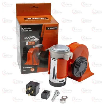 Сигнал повітряний 12v Elegant 100 760 NAUTILUS Compact червоний 2