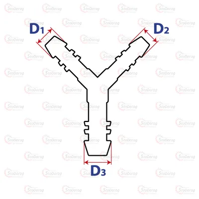 22серия Форсунка омывателя - Фитинг 22142 22142 4x4mm(р) 2