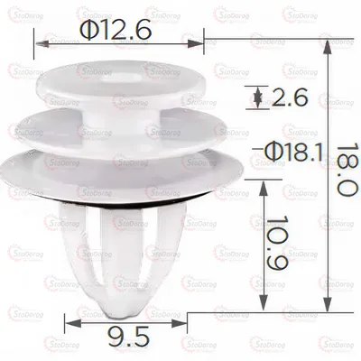 Кліпса двері BMW Mini 2