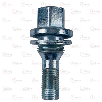 Болт Колісний M12x1,25x28мм Прессшайба Хром Ключ