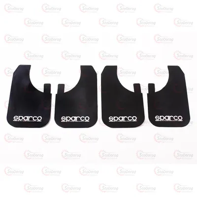 Бризковики SPARCO великі чорні 4шт