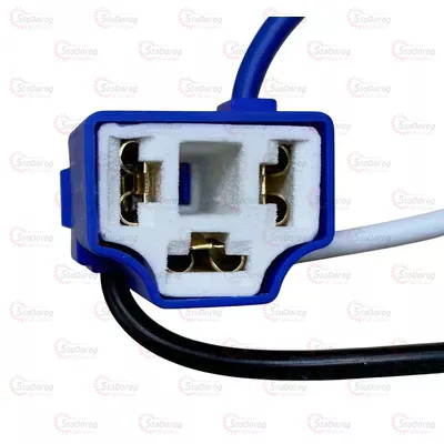 Роз'єм з проводом для ламп H4 кераміка кутовий