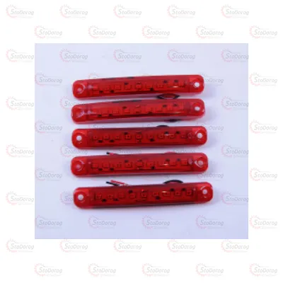 Габарит - Червоний 12/24V 100х15мм 9-Led 298763 (GB006) 2