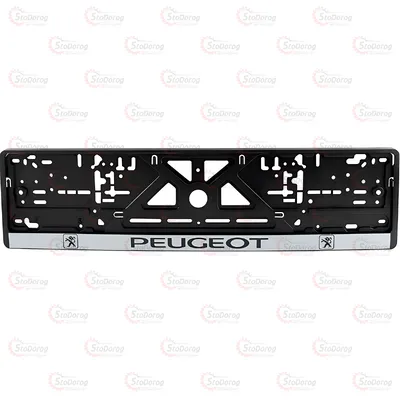 Рамка Номера Сіра Книжка PEUGEOT