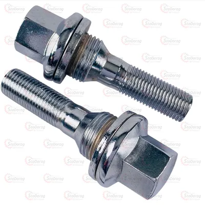 Болт Колісний M12x1,25x29мм Прессшайба Хром Ключ 17 2