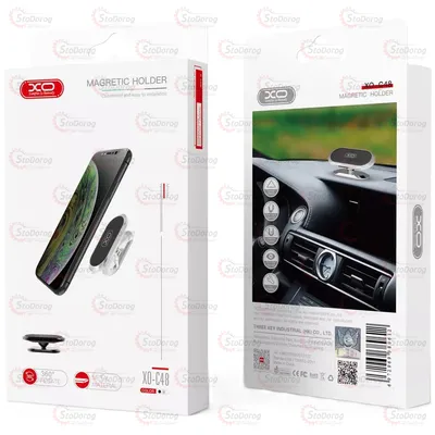 Автотримач Телефону XO Магнітний C48 (Black) 2