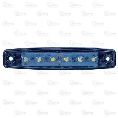 Габарит - Білий Білий 12/24V 100х20мм 6-Led ТН-610