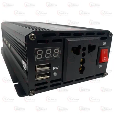 Перетворювач 12V-220V 1500W USB чистий синус 2