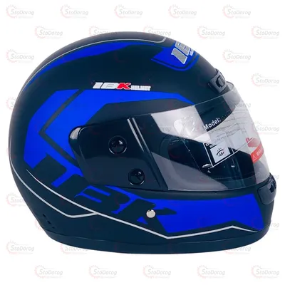 Мото Шолом 305 IBK З Бородою Матовий Чорно/Синій