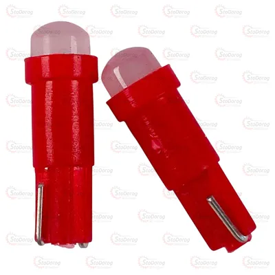 Світлодіод LED W1,2W T5 12V Насіння Червоний