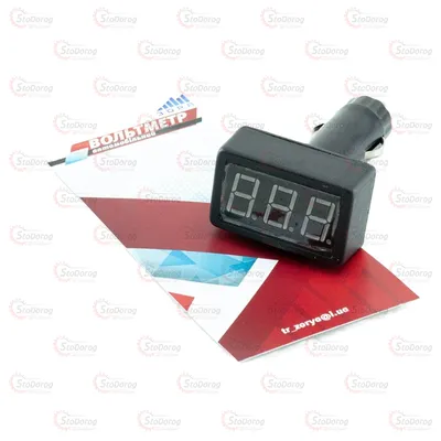 Вольтметр 6/12/24В ЗОРЯ 0,56 в прикурювач