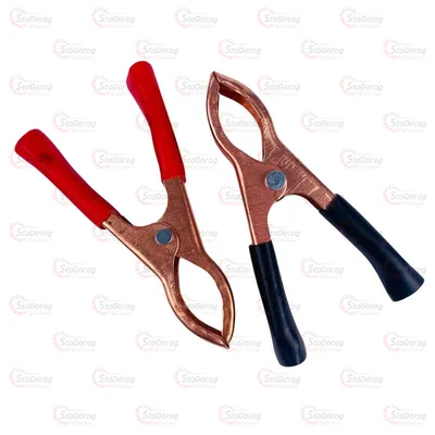 Затискачі клеми АКБ (крокодили) (+/-) 7см ширина 4см