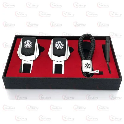 Подарунковий набір VOLKSWAGEN 2в1 (Брелок, Заглушки ременя) 2