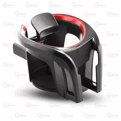 Підстаканник SB-1055 У дефлектор з тримачем під телефон Чорний