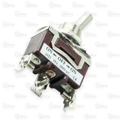 Тумблер 2 положення 3 контакта на болтах (срібні конт) 2