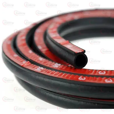 Ущільнювач D-type 10*10мм 1 п.м EPDM Водонепроникний