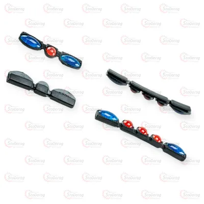 Катафот На Двері Круг-Овал Червоний/Синій