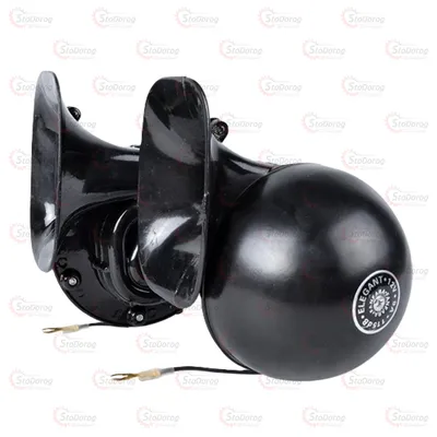 Сигнал 12v Равлик Elegant 115mm чорний 100791